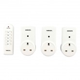 Adaptador de Luz con Control Remoto RF 3+1 TOMA UK