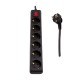 Base Múltiple 6 Enchufes Tipo F Schuko 1.5m 