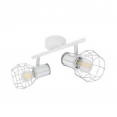 Lámpara de techo lineal direccionable HESTIA 2 focos WHITE